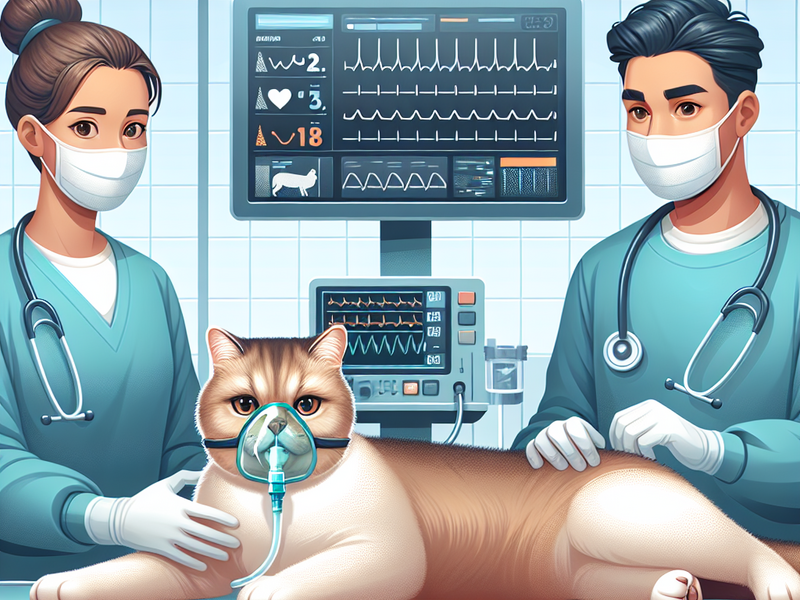 illustration of a cat undergoing anesthesia - GATIFICAÇÃO RELFE