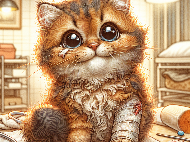 illustration of a happy cat post surgery - GATIFICAÇÃO RELFE