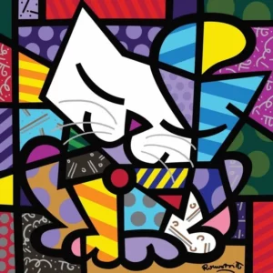 o gato obra de romero britto